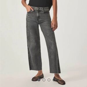 Splendid Charcoal Wide-Leg Jeans